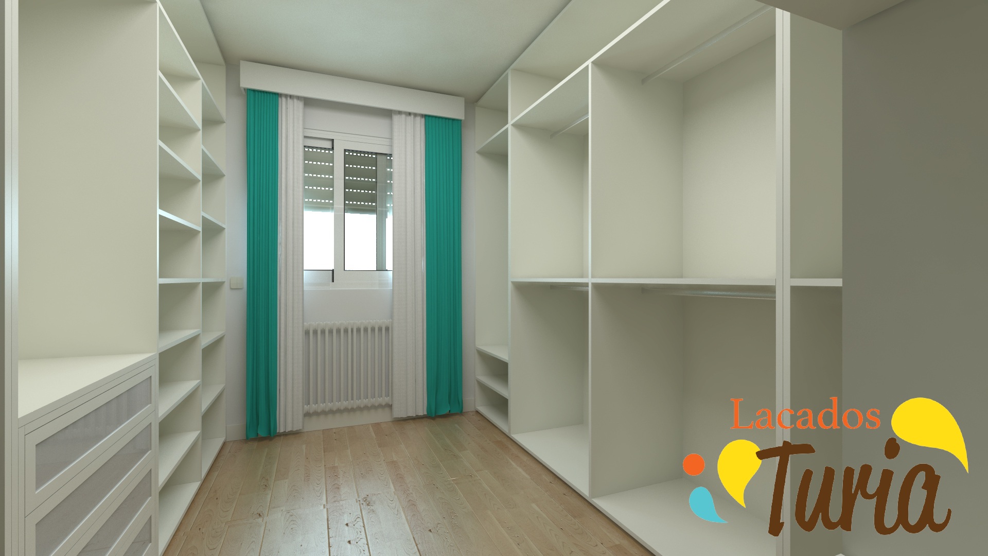 Armario lacado blanco